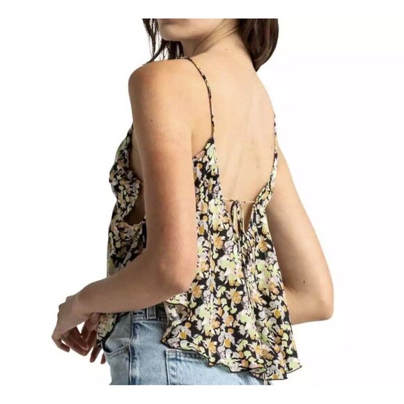 FREE PEOPLE Gardenia Printed Lightweight Cami Floral Top SIZE LARGE NWT - Picture 3 of 11